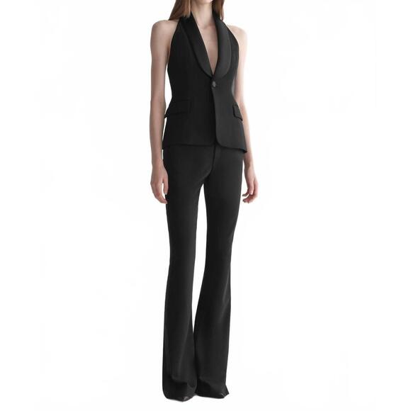 NEW A.L.C. payton tuxedo vest in black